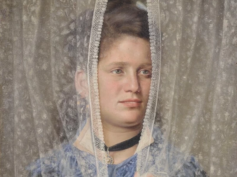 1851-Pasquale Celommi - Dietro la tenda, 1890